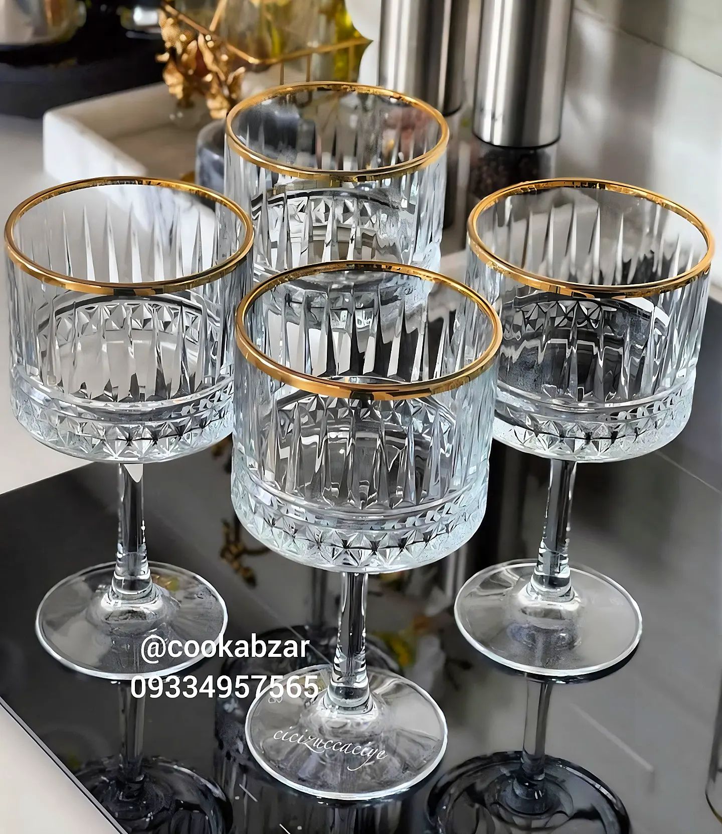 cookabzar-13062022-0001.jpg گیلاس دسر خوری لب طلا الیسا پاشاباغچه ترکیه - تصویر 1