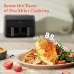 ایرفرایر دوقلو کوسوری امریکا با المنت بالا و پایین و دریچه بازدید برند COSORI مدل Dual air fryer CAF-R901 with clear window - تصویر 6