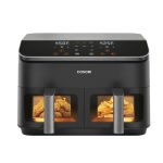 ایرفرایر دوقلو کوسوری امریکا با المنت بالا و پایین و دریچه بازدید برند COSORI مدل Dual air fryer CAF-R901 with clear window - تصویر 5