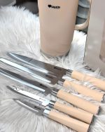 ست چاقو ،تخت خرد کن و کفگیر ملاقه şahin ترکیه - تصویر 11